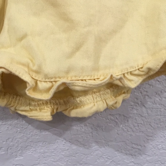 Park Bench Kids‎ Girls Sz 4T Yellow Ruffle Pull On Shorts 100% Cotton - Picture 2 of 6
